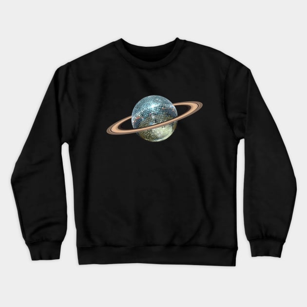 Saturn Disco Crewneck Sweatshirt by MsGonzalez